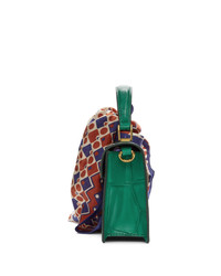 Зеленая кожаная сумка-саквояж от Marc Jacobs
