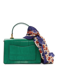 Зеленая кожаная сумка-саквояж от Marc Jacobs
