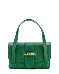 Зеленая кожаная сумка-саквояж от Jacquemus