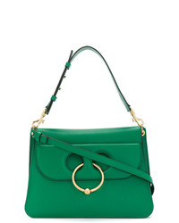 Зеленая кожаная сумка-саквояж от JW Anderson