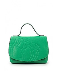Зеленая кожаная сумка через плечо от Braccialini