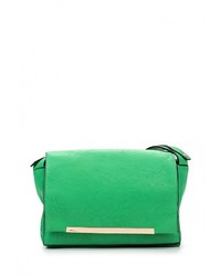 Зеленая кожаная сумка через плечо от Paolo
