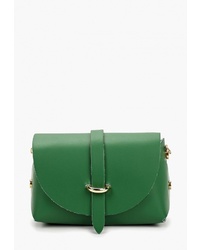 Зеленая кожаная сумка через плечо от Roberta Rossi