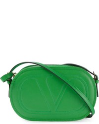 Зеленая кожаная сумка через плечо от Valentino Garavani