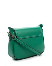 Зеленая кожаная сумка через плечо от Vitacci