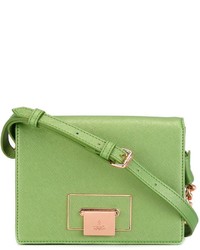 Зеленая кожаная сумка через плечо от Vivienne Westwood