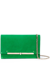 Женская зеленая кожаная сумка от Casadei
