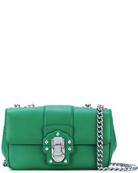 Женская зеленая кожаная сумка от Dolce & Gabbana