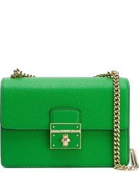 Женская зеленая кожаная сумка от Dolce & Gabbana