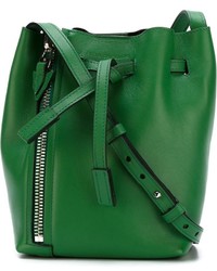Женская зеленая кожаная сумка от Elena Ghisellini