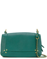 Женская зеленая кожаная сумка от Jerome Dreyfuss