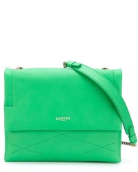 Женская зеленая кожаная сумка от Lanvin
