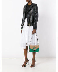 Женская зеленая кожаная сумка от Dolce & Gabbana