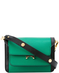 Женская зеленая кожаная сумка от Marni