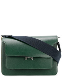 Женская зеленая кожаная сумка от Marni