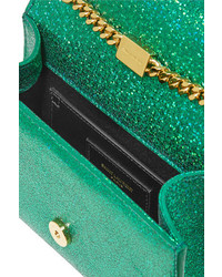 Женская зеленая кожаная сумка от Saint Laurent