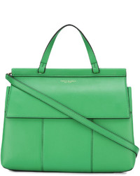 Женская зеленая кожаная сумка от Tory Burch