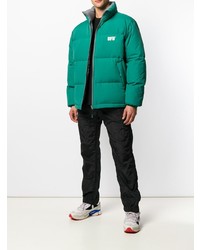 Мужская зеленая куртка-пуховик от Used Future