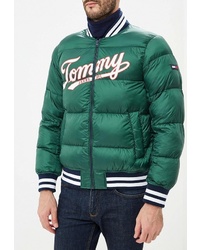 Мужская зеленая куртка-пуховик от Tommy Jeans