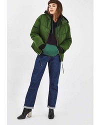 Женская зеленая куртка-пуховик от Topshop
