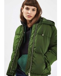 Женская зеленая куртка-пуховик от Topshop