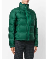 Женская зеленая куртка-пуховик от Prada