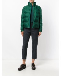 Женская зеленая куртка-пуховик от Prada