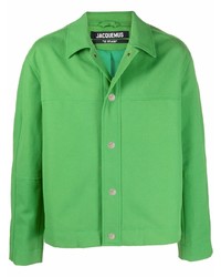 Мужская зеленая куртка-рубашка от Jacquemus