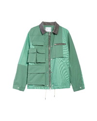 Зеленая куртка харрингтон