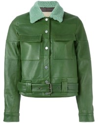 Женская зеленая куртка от Christian Wijnants