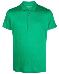 Мужская зеленая льняная футболка-поло от Majestic Filatures