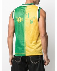 Мужская зеленая майка с принтом от Palm Angels