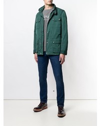 Зеленая полевая куртка от Hackett