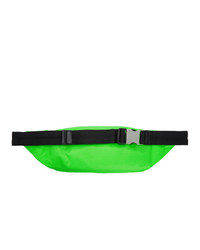 Мужская зеленая поясная сумка от Prada