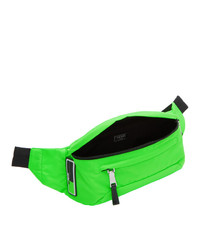 Мужская зеленая поясная сумка от Prada