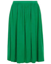 Зеленая пышная юбка