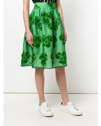 Зеленая пышная юбка от P.A.R.O.S.H.