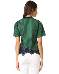 Женская зеленая рубашка поло с вышивкой от 3.1 Phillip Lim