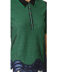 Женская зеленая рубашка поло с вышивкой от 3.1 Phillip Lim