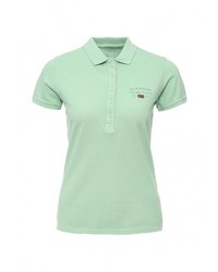 Женская зеленая рубашка поло