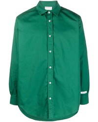 Мужская зеленая рубашка с длинным рукавом от Drôle De Monsieur