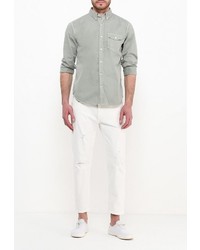 Мужская зеленая рубашка с длинным рукавом от Gap