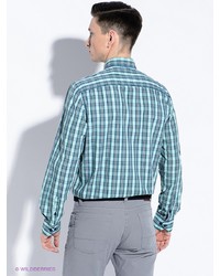 Мужская зеленая рубашка с длинным рукавом от LERROS