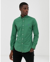 Мужская зеленая рубашка с длинным рукавом от Polo Ralph Lauren