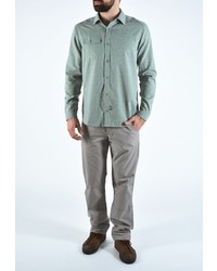 Мужская зеленая рубашка с длинным рукавом от RPS