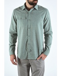 Мужская зеленая рубашка с длинным рукавом от RPS