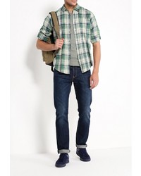 Мужская зеленая рубашка с длинным рукавом от Top Secret