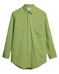 Мужская зеленая рубашка с длинным рукавом от Y-3