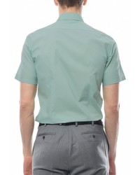 Мужская зеленая рубашка с коротким рукавом от Allan Neumann