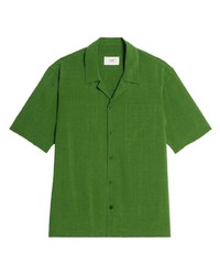 Мужская зеленая рубашка с коротким рукавом от Ami Paris